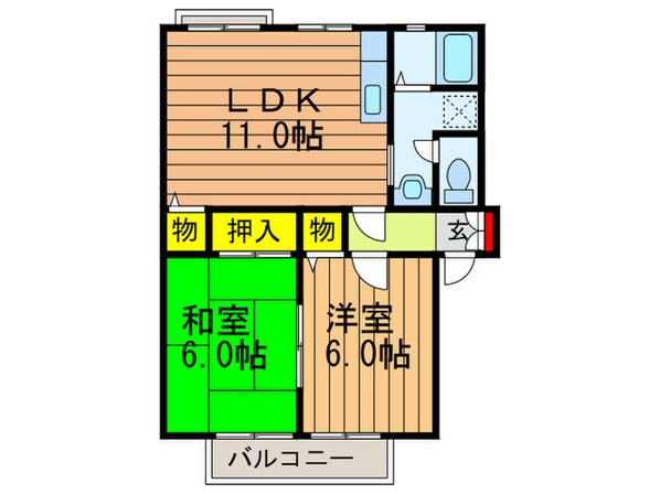 サンシャインⅠの物件間取画像